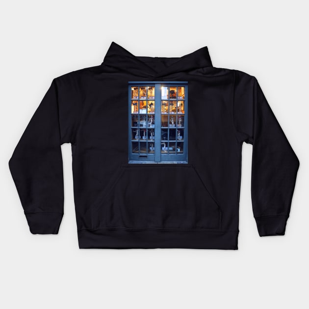 Storefront. Edinburgh. Kids Hoodie by IgorPozdnyakov